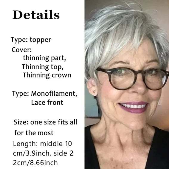 🔥Breathable and natural hair toppers for women with thinning hair-POIULTD