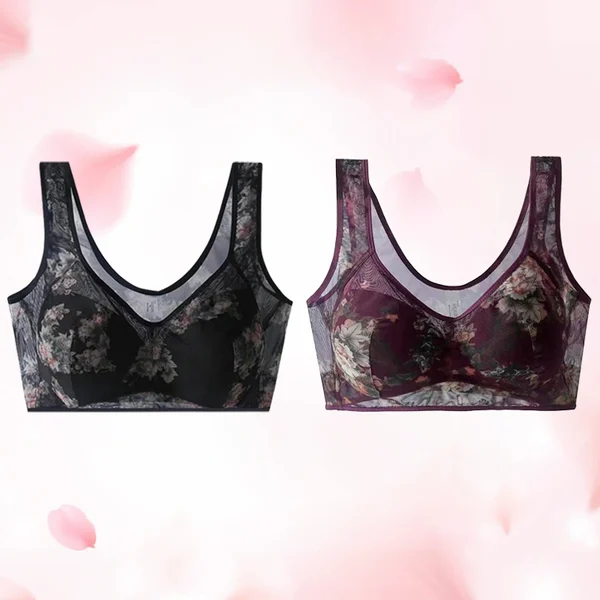 🏆LAST DAY SALE 49% OFF-Ice Silk Lace Cooling Comfort Bra-POIULTD