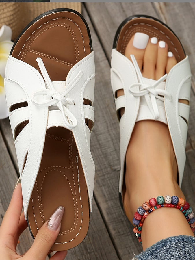 Summer New Bow, Fish Mouth Shake Beach Sand Slippers-POIULTD