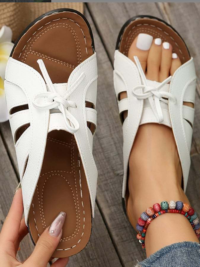 Summer New Bow, Fish Mouth Shake Beach Sand Slippers-POIULTD