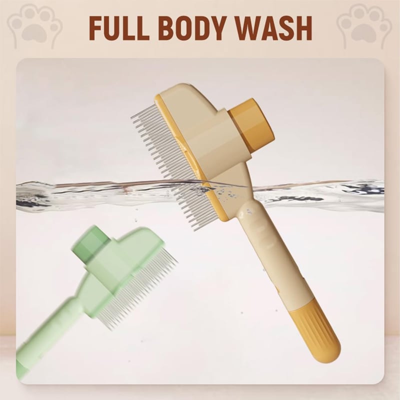 🔥Self-cleaning Pet Flea Comb Grooming Brush-POIULTD