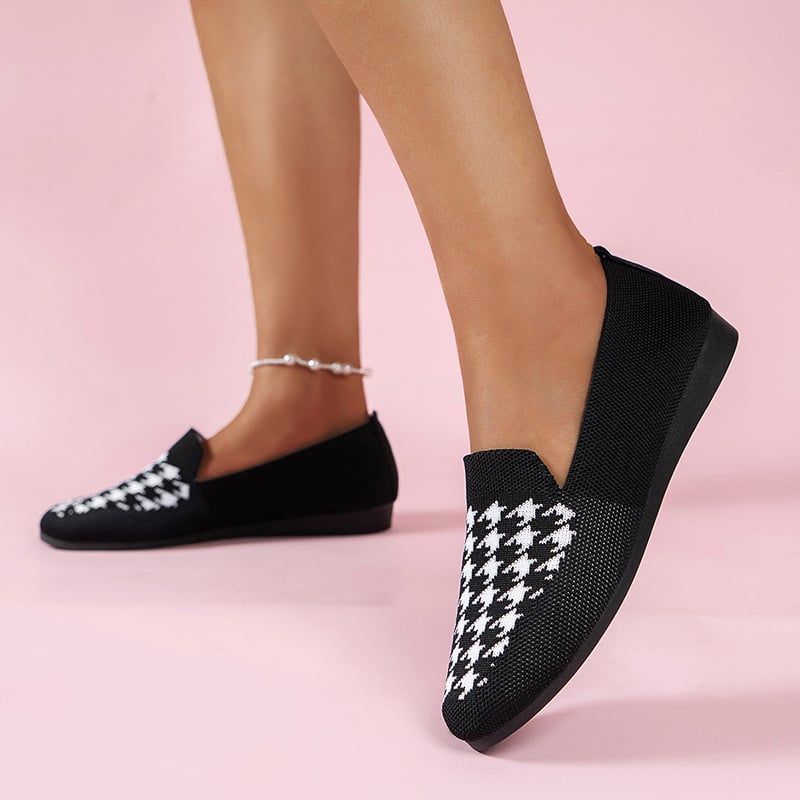 Casual Weave Women's Flat Shoes-POIULTD