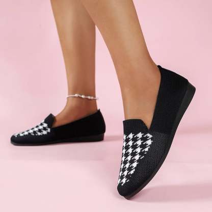 Casual Weave Women's Flat Shoes-POIULTD