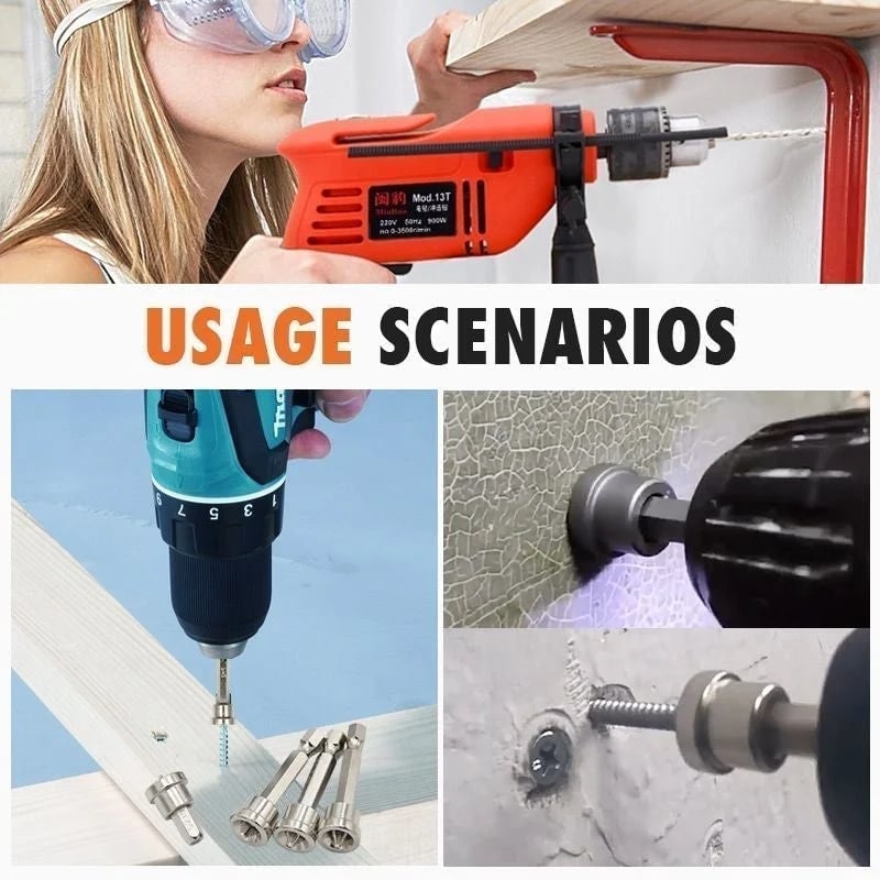 (🎅HOT SALE NOW-49% OFF) Magnetic Collar Positioning Screwdriver Bits (5PCS/SET)-POIULTD