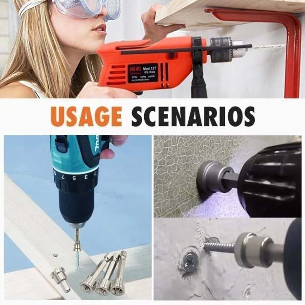 (🎅HOT SALE NOW-49% OFF) Magnetic Collar Positioning Screwdriver Bits (5PCS/SET)-POIULTD