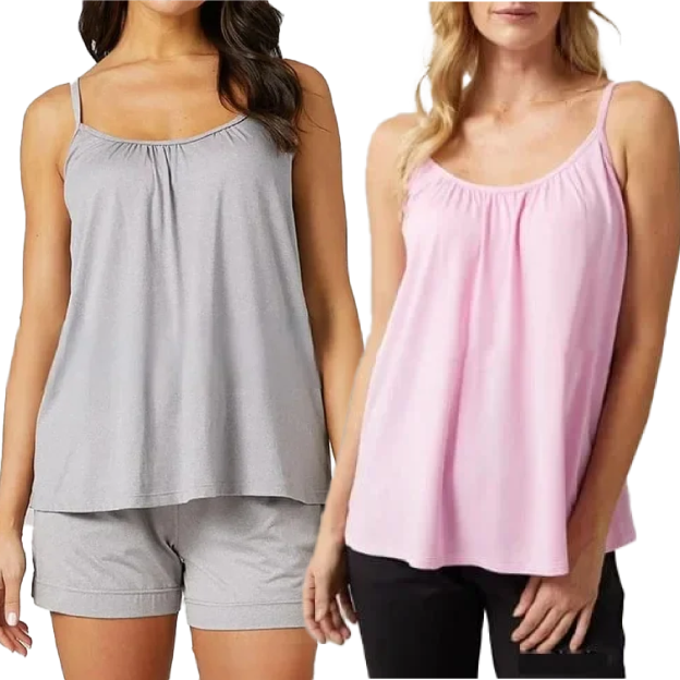🌸Hot Sale💥Loose-fitting Tank Top With Built-in Bra