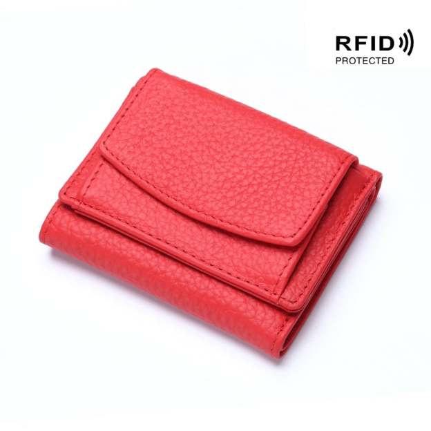 2024 New Genuine Leather RFID Blocking Card Holder Organizer Pocket Mini Wallet-POIULTD