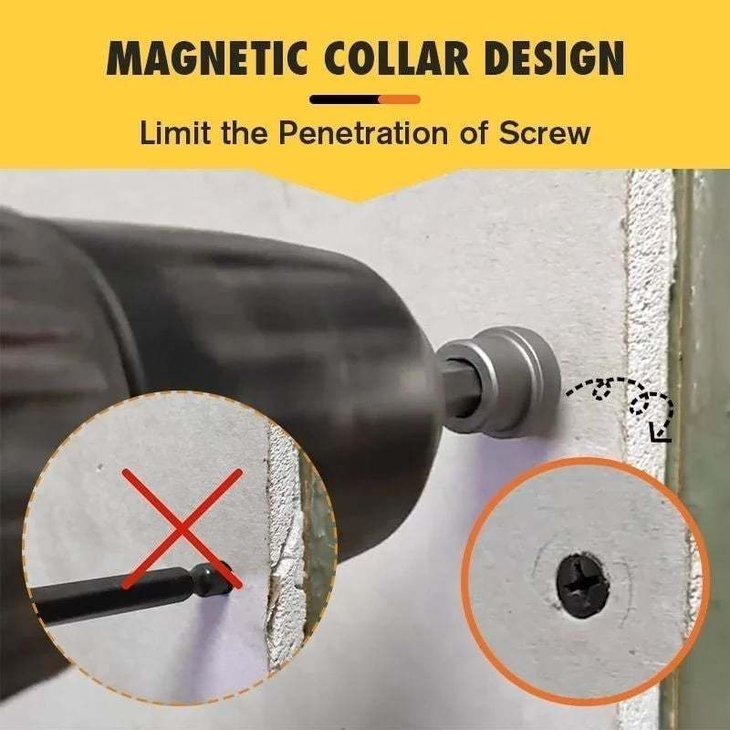 (🎅HOT SALE NOW-49% OFF) Magnetic Collar Positioning Screwdriver Bits (5PCS/SET)-POIULTD