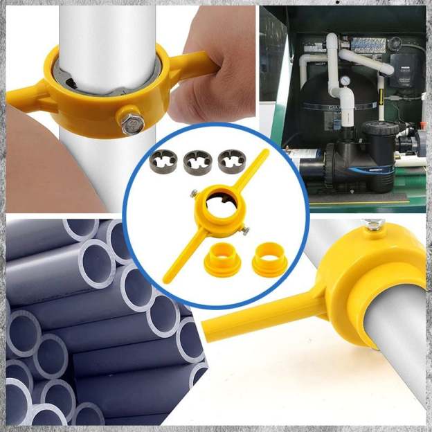 🔥6PCS Plastic Pipe Thread Die Kit-POIULTD