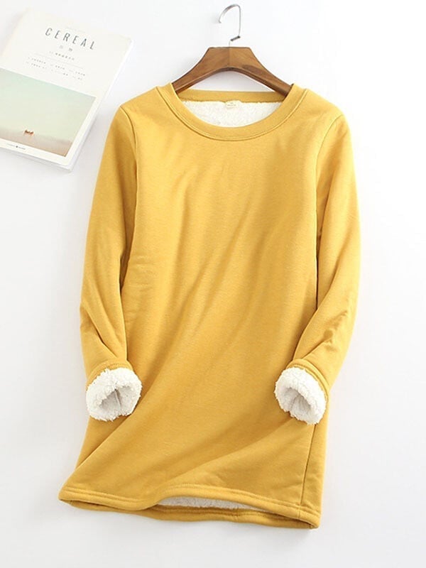 💥Sold 20000+,  Sales > Extra 8% off code:  8💥2022 NEW Casual Cotton Round Neck Solid Sweatshirt (S-5XL)-POIULTD