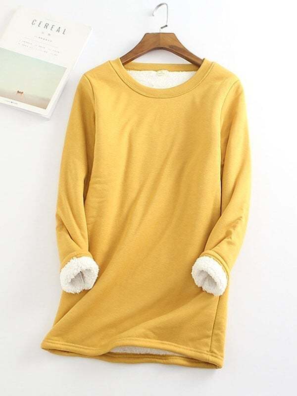 💥Sold 20000+,  Sales > Extra 8% off code:  8💥2022 NEW Casual Cotton Round Neck Solid Sweatshirt (S-5XL)-POIULTD