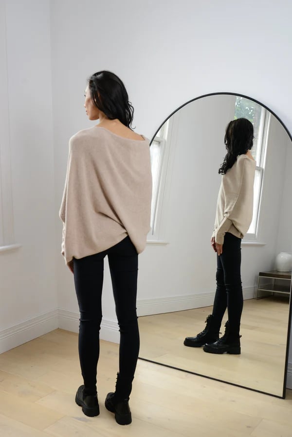 Asymmetric Draped Jumper-POIULTD