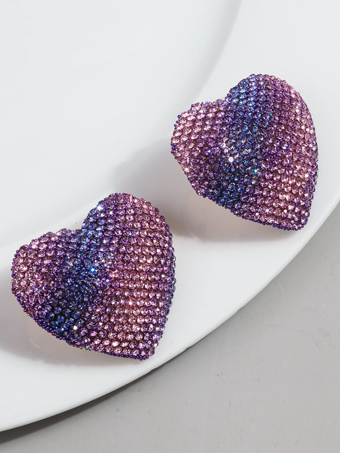 Women's Valentine's Day Heart Fashion Earrings-POIULTD