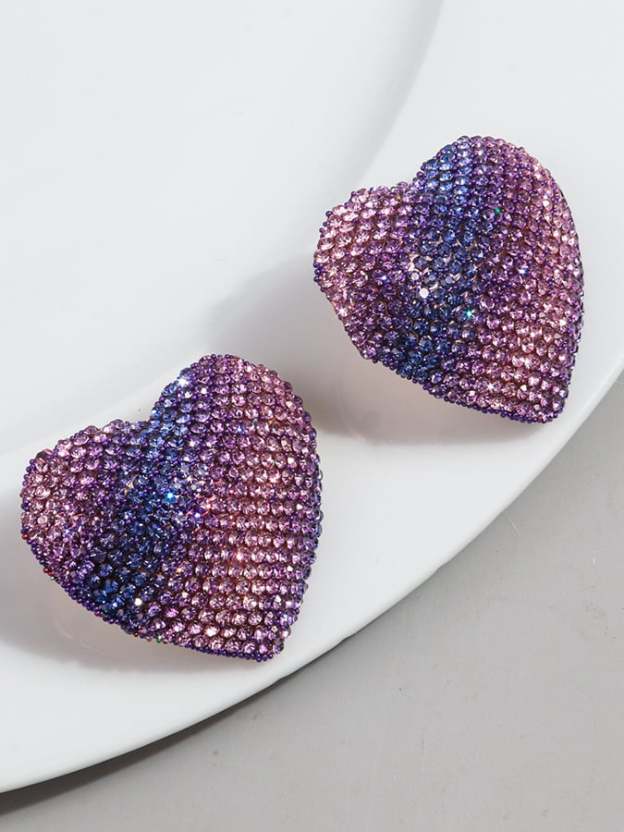 Women's Valentine's Day Heart Fashion Earrings-POIULTD