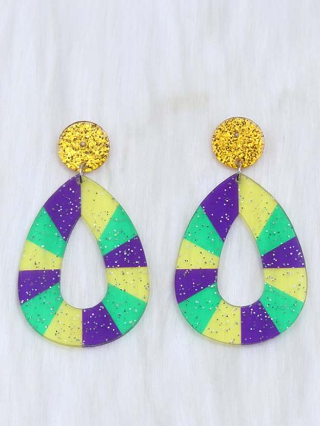 Women's Carnival Geometric Trendy Temperament Light Luxury Versatile Fashionable Earrings-POIULTD