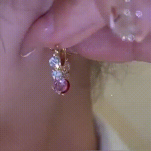 Shiny Colorful Zircon Drop Earrings-POIULTD
