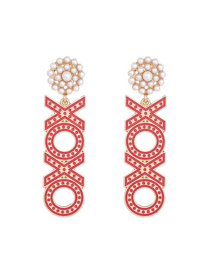 Women's Valentine's Day XOXO Earrings-POIULTD