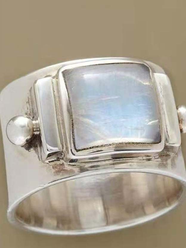 Vintage Moonstone Ring-POIULTD