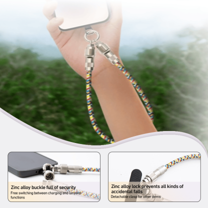 🔥🔥2-in-1 Mobile Phone Lanyard & Charging Cable, compatible with USB-C to USB-C and USB-C to Lightning interfaces-POIULTD