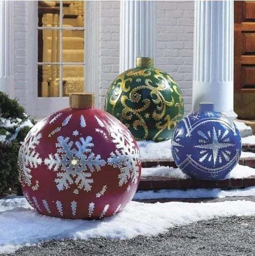 🎄Early Christmas Sale 70%OFF-Outdoor Christmas PVC inflatable Decorated Ball-POIULTD