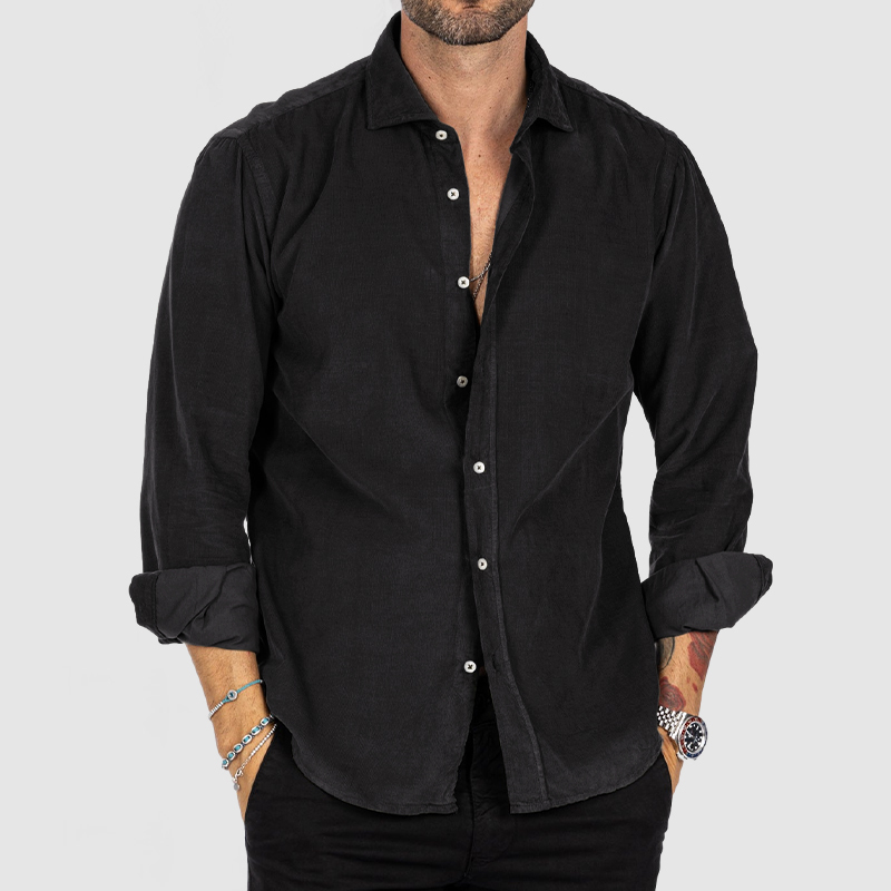 Men's Thin Everyday Corduroy Shirt-POIULTD