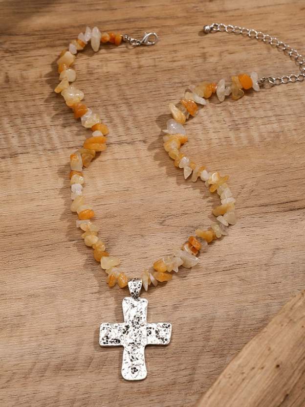 Women's Western Style Cross Necklace-POIULTD