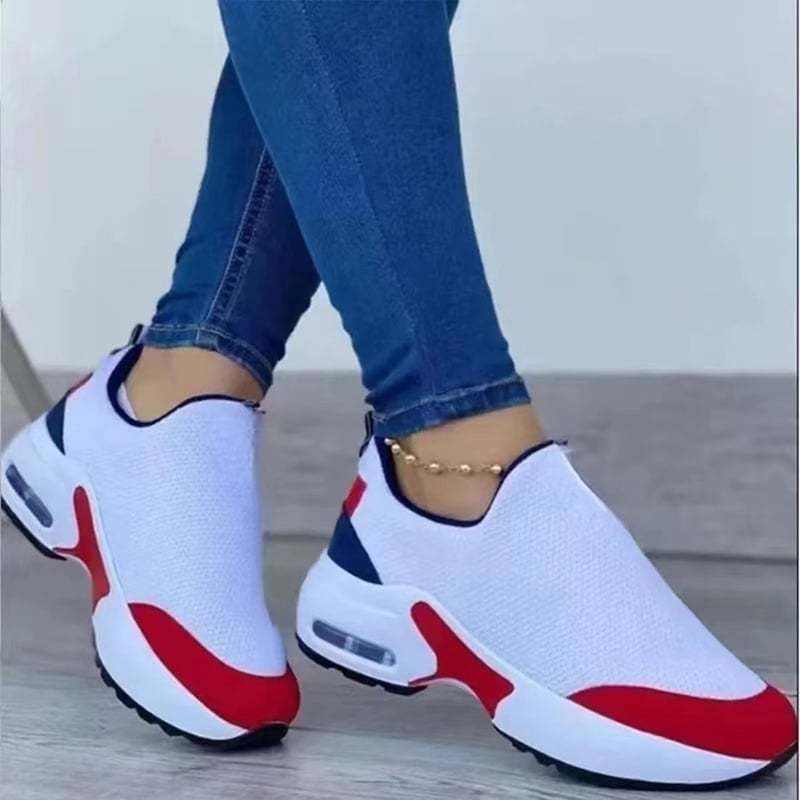 Casual Mesh Women's Platform Sneakers-POIULTD