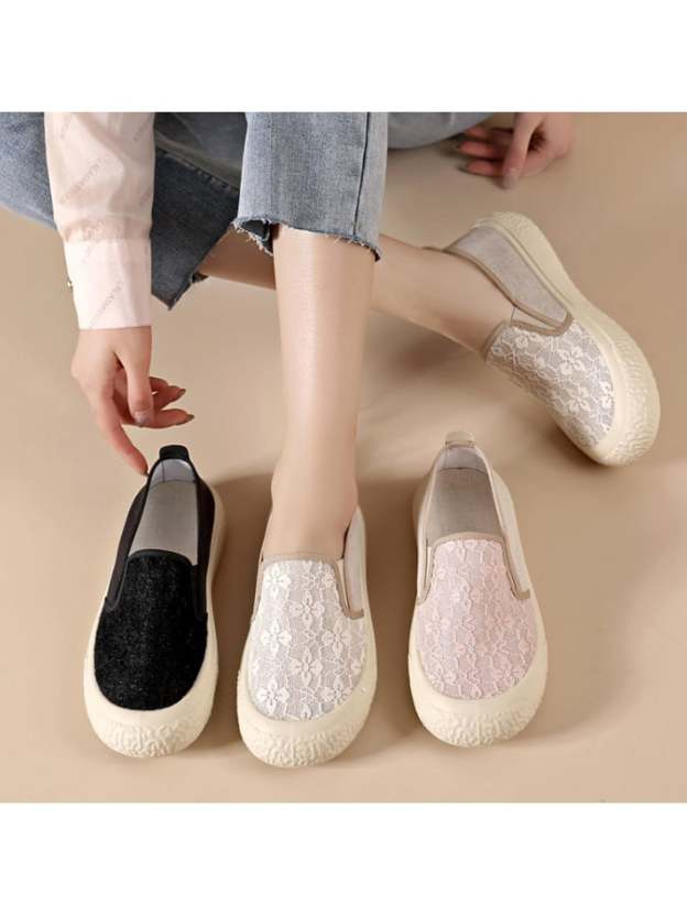 New Fashion Tide Shoes Soft Sole Women's Shoes Comfortable Versatile Fashion Anti -Slip Single Shoes Female-POIULTD