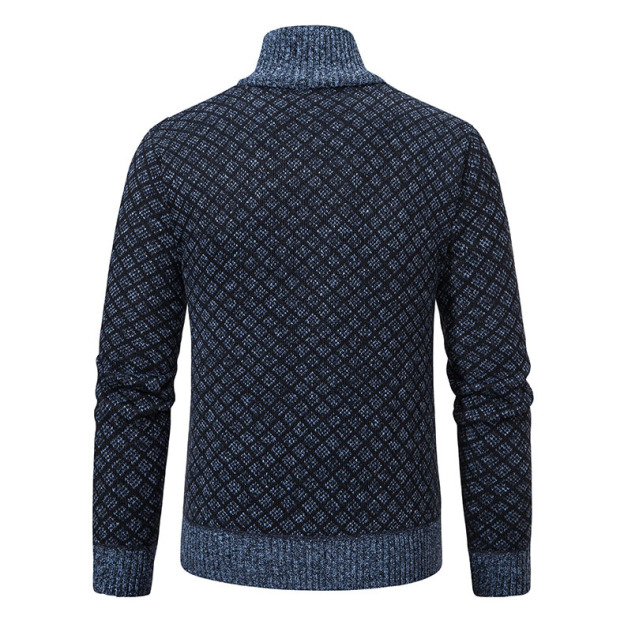 Jacquard Knitted Sweater-POIULTD