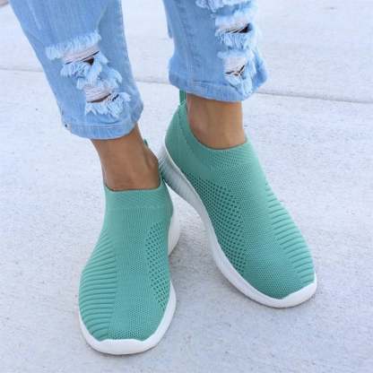Casual Weave Women's Sneakers-POIULTD