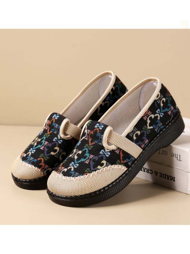 New Fashion Tide Shoes Soft Sole Comfortable And Breathable Ethnic Style Casual Single Shoes Women-POIULTD