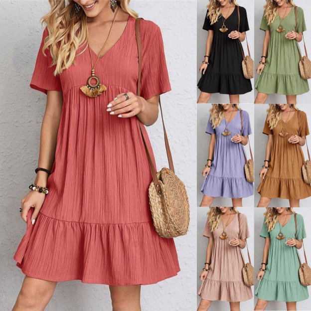 🔥 Retro V-neck women's clothing-POIULTD