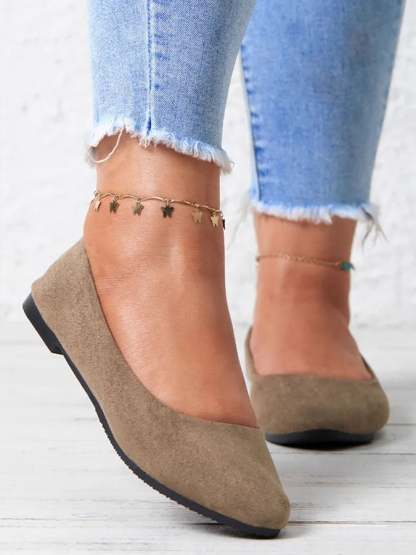 Women's suede non-slip pumps-POIULTD