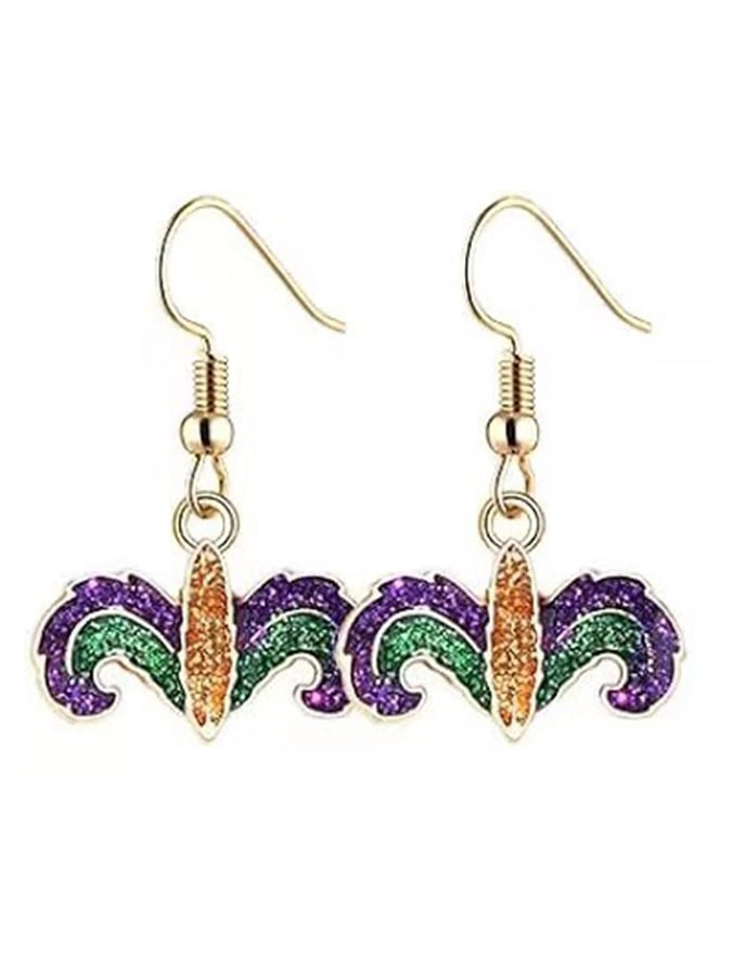 Carnival Glitter Earrings-POIULTD