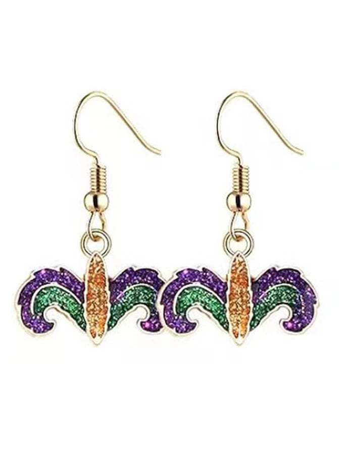 Carnival Glitter Earrings-POIULTD