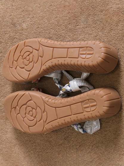 Women's Casual Plain Slip On Flat Heel Wedge Sandals-POIULTD