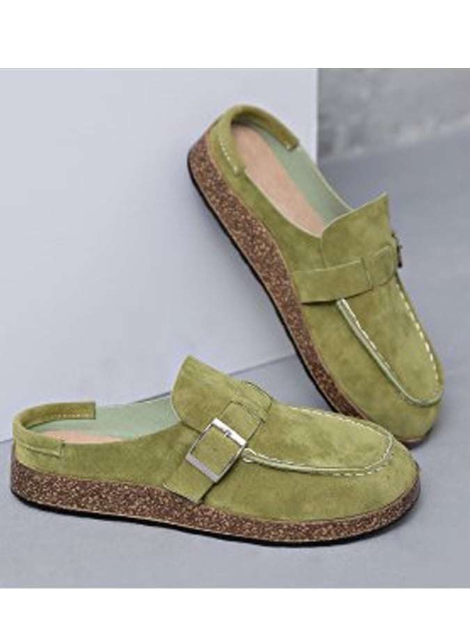 Summer Newly Flat Women's Shoes Casual Women's Single Shoes Without Heels Without Heels-POIULTD