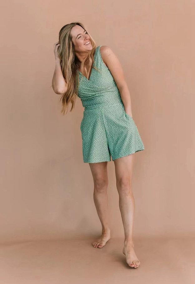 🎉Summer Hot Sale 69% OFF😍Swim Romper Built-in Bra & Shorts-POIULTD