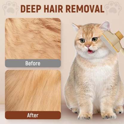 🔥Self-cleaning Pet Flea Comb Grooming Brush-POIULTD