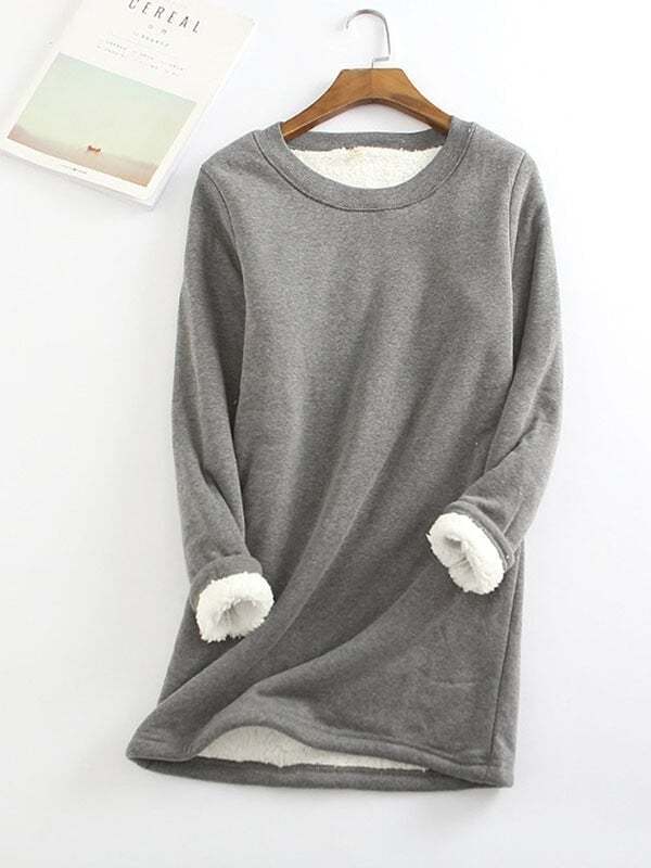 💥Sold 20000+,  Sales > Extra 8% off code:  8💥2022 NEW Casual Cotton Round Neck Solid Sweatshirt (S-5XL)-POIULTD
