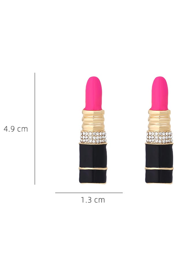 Women's Valentine's Day Exquisite Lipstick Shape Earrings-POIULTD