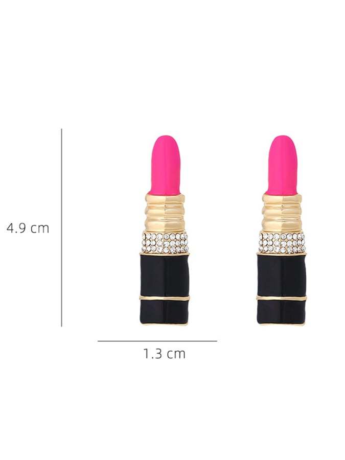 Women's Valentine's Day Exquisite Lipstick Shape Earrings-POIULTD