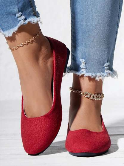 Women's suede non-slip pumps-POIULTD