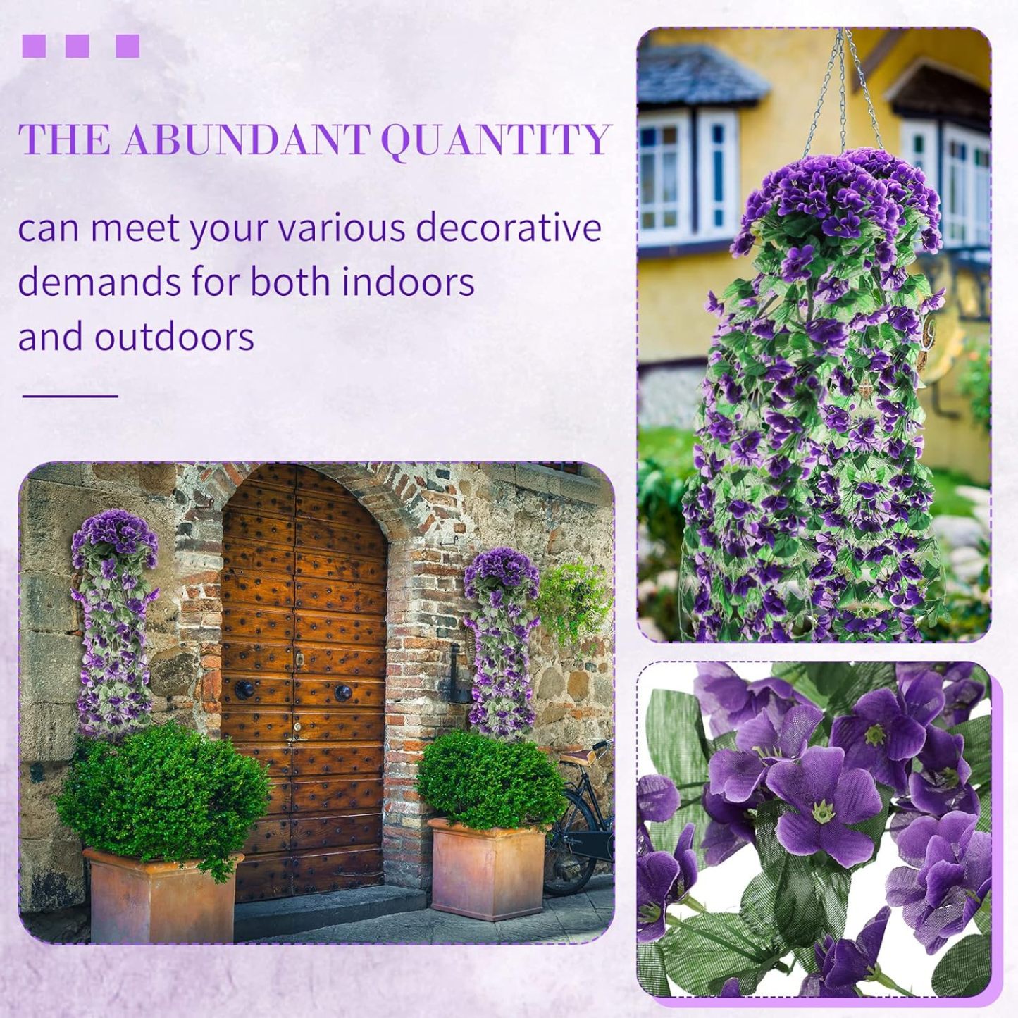 🌷Artificial Hanging Orchid Bouquet