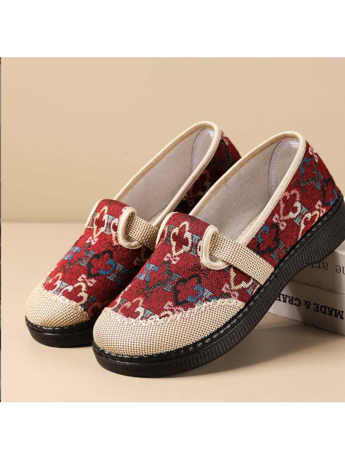 New Fashion Tide Shoes Soft Sole Comfortable And Breathable Ethnic Style Casual Single Shoes Women-POIULTD