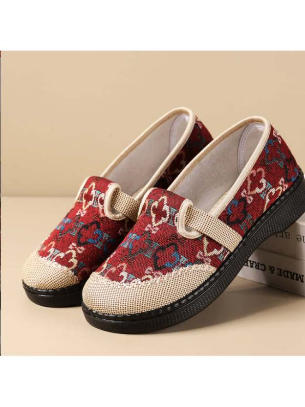 New Fashion Tide Shoes Soft Sole Comfortable And Breathable Ethnic Style Casual Single Shoes Women-POIULTD