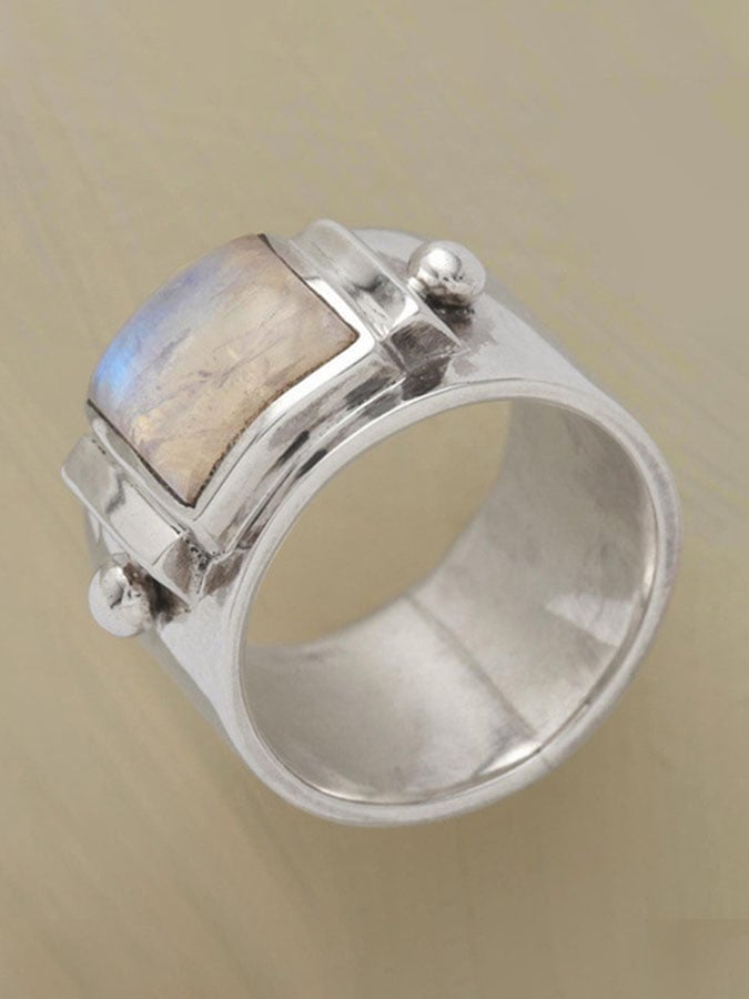 Vintage Moonstone Ring-POIULTD