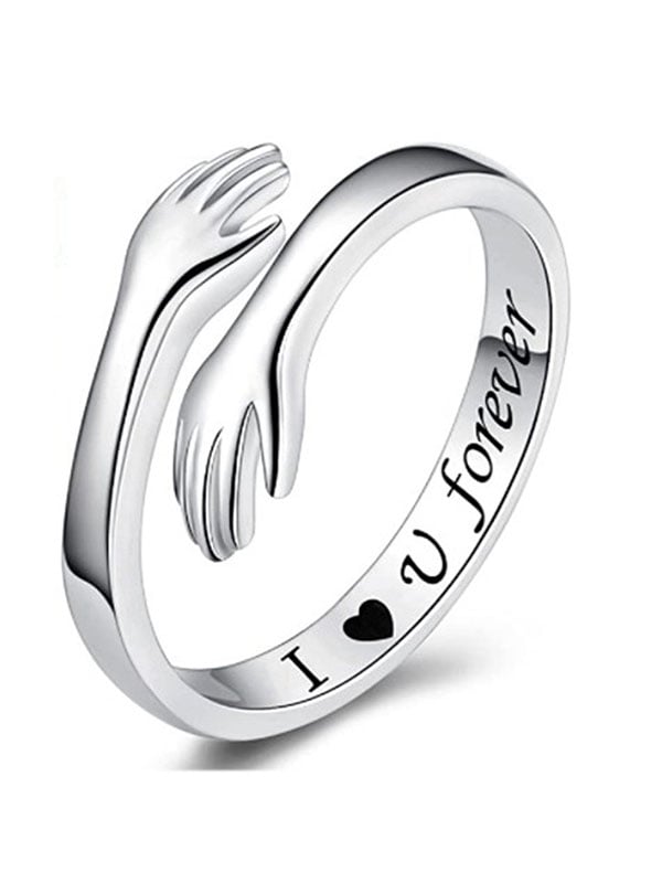 Always With You Alloy Split Adjustable Ring-POIULTD