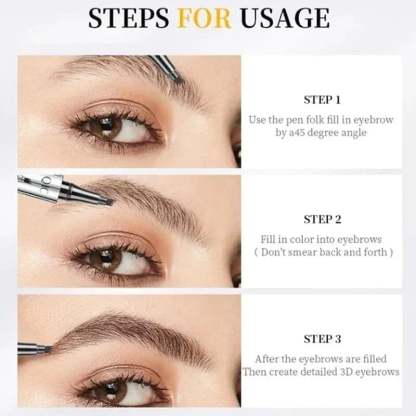 ✨Last Sale 49% OFF-🔥3D Waterproof Microblading Eyebrow Pen 4 Fork Tip Tattoo Pencil