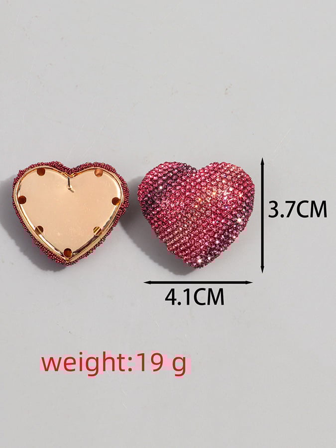 Women's Valentine's Day Heart Fashion Earrings-POIULTD
